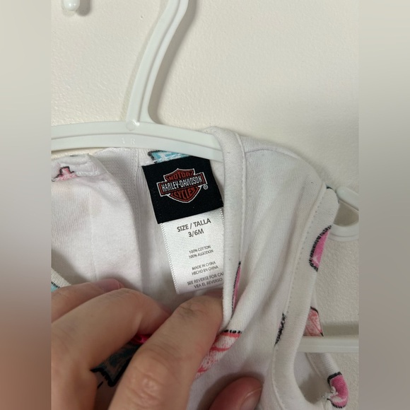Harley Davidson Baby Top Size 3-6 Months - Picture 2 of 4